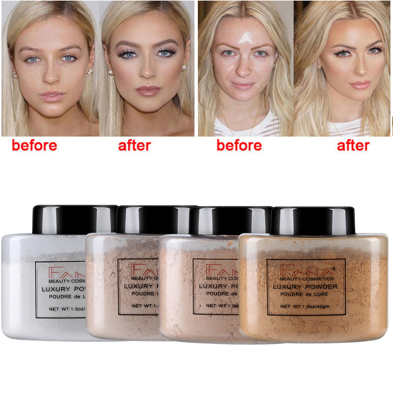 Face Foundation Powder Oil Control Contour Full CoverBanana