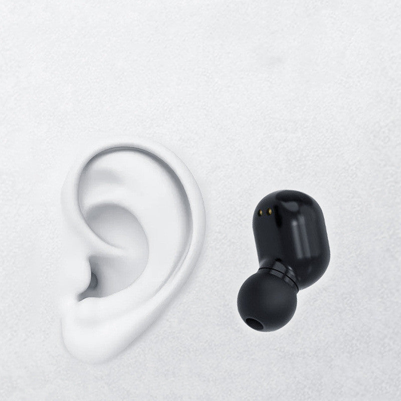 E7S Bluetooth Headset Mini TWS True Wireless Bluetooth In-Ear Earbuds with charging case and LED battery display. Compact, ergonomic design for seamless audio experience.